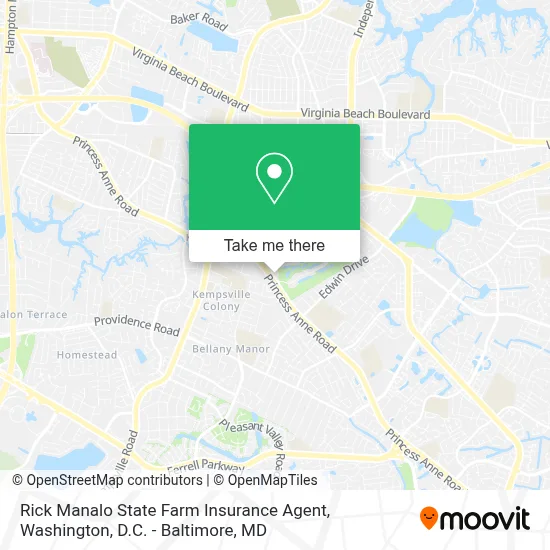 Rick Manalo State Farm Insurance Agent map