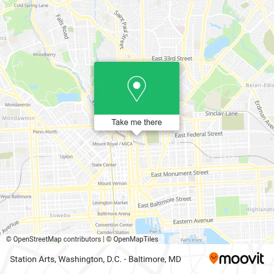 Station Arts map