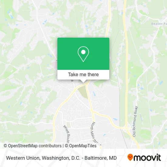 Western Union map