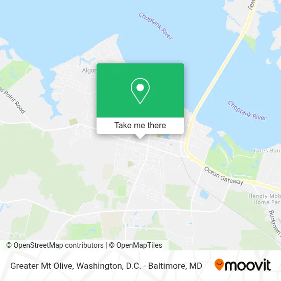 Greater Mt Olive map