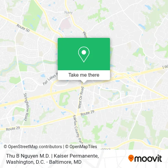 Thu B Nguyen M.D. | Kaiser Permanente map