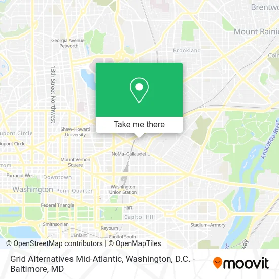 Grid Alternatives Mid-Atlantic map