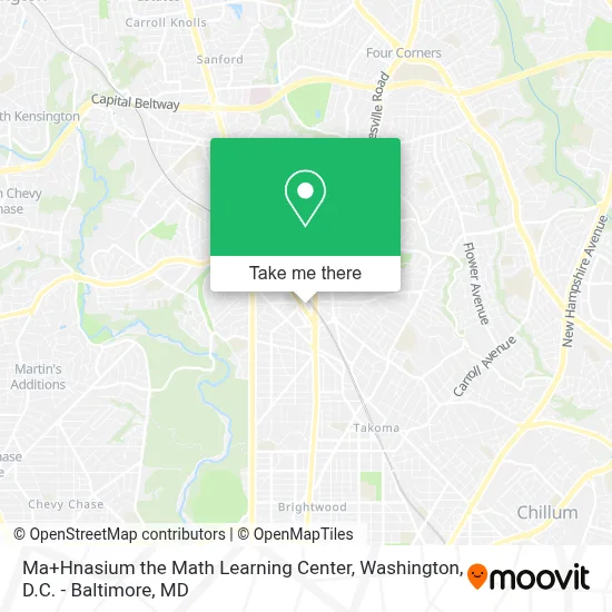 Ma+Hnasium the Math Learning Center map