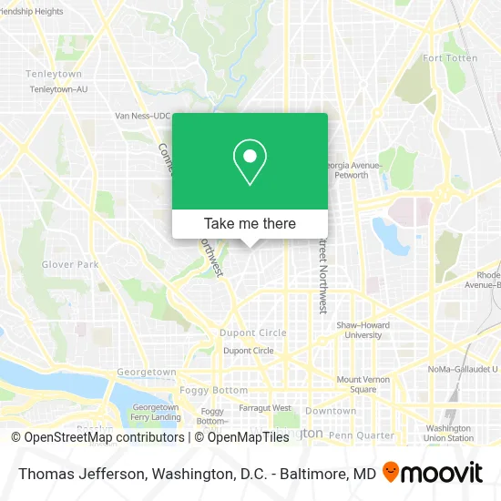 Thomas Jefferson map