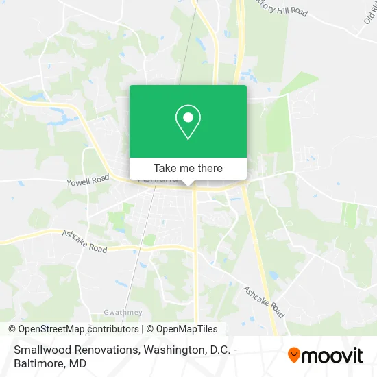 Smallwood Renovations map