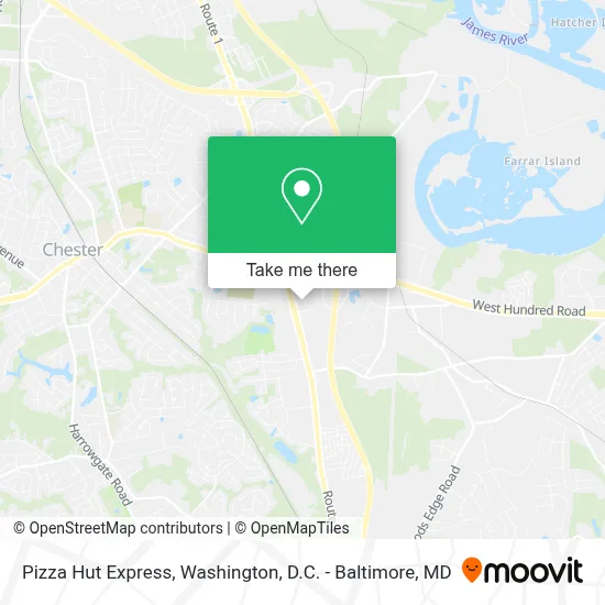 Pizza Hut Express map