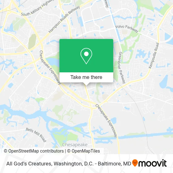 All God's Creatures map