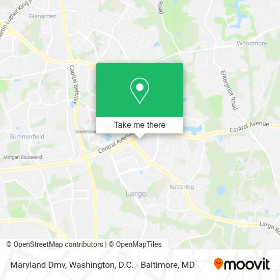 Maryland Dmv map