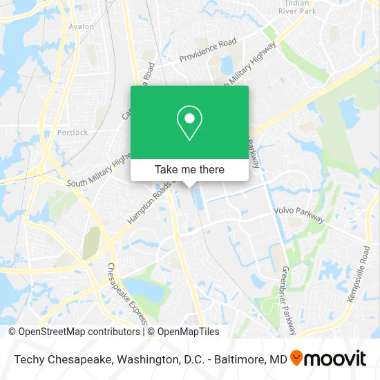 Techy Chesapeake map