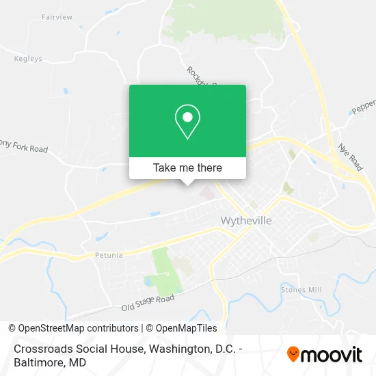 Crossroads Social House map