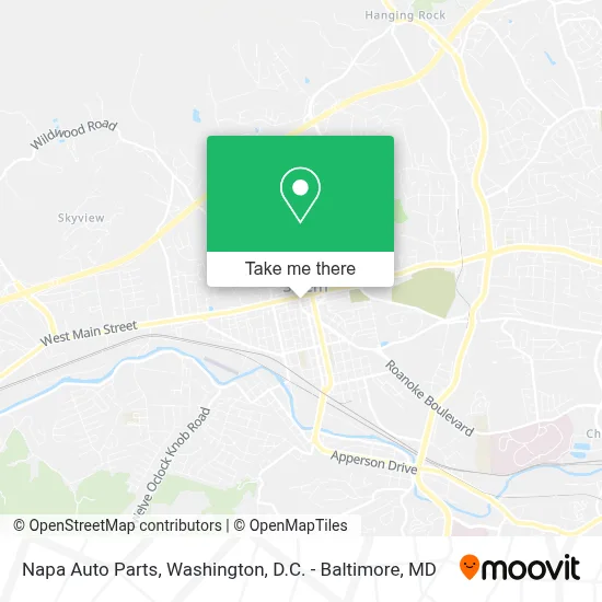 Napa Auto Parts map