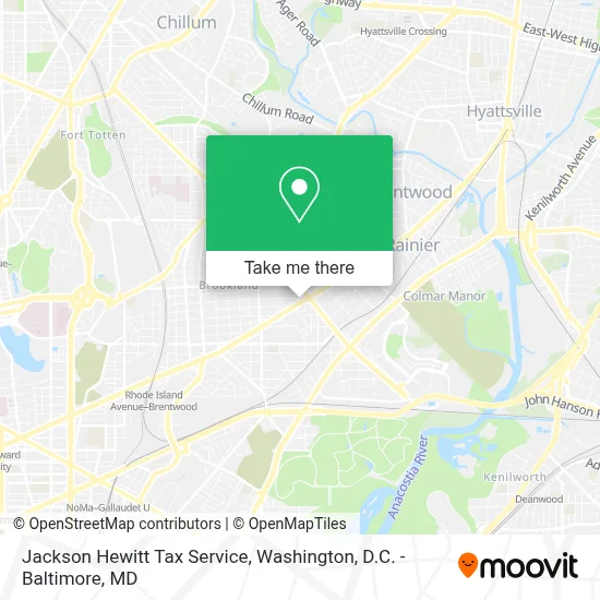 Jackson Hewitt Tax Service map