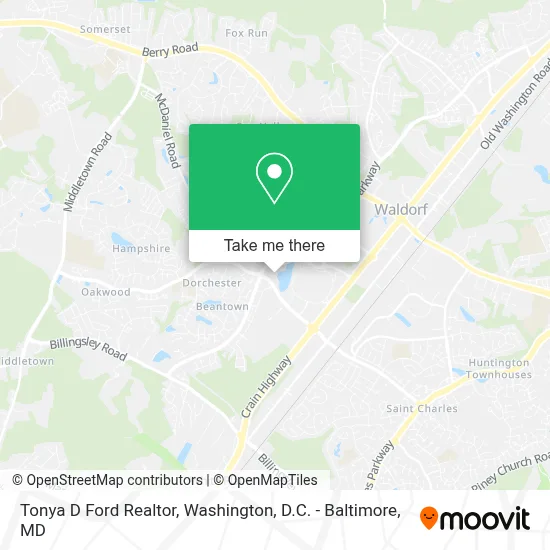 Tonya D Ford Realtor map
