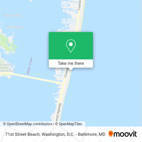 71st Street Beach map