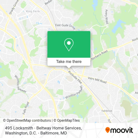 495 Locksmith - Beltway Home Services map