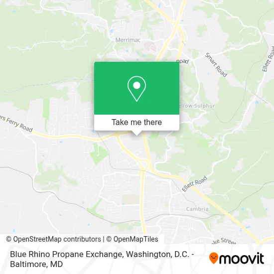 Blue Rhino Propane Exchange map
