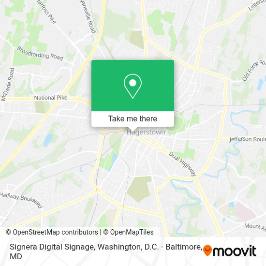 Signera Digital Signage map