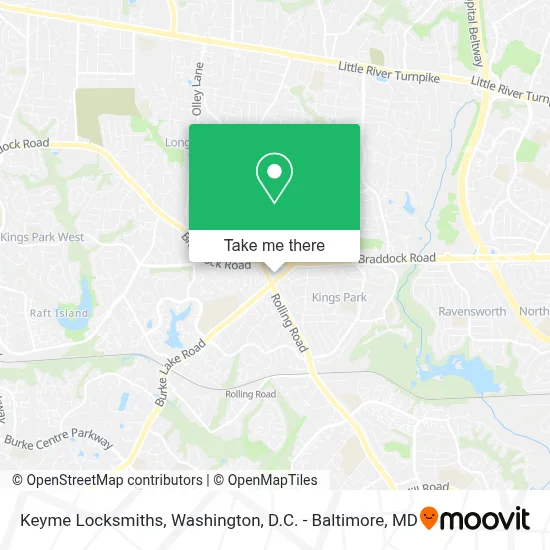 Keyme Locksmiths map
