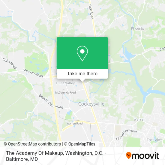 The Academy Of Makeup map