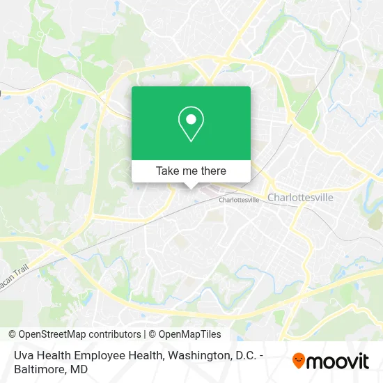Uva Health Employee Health map
