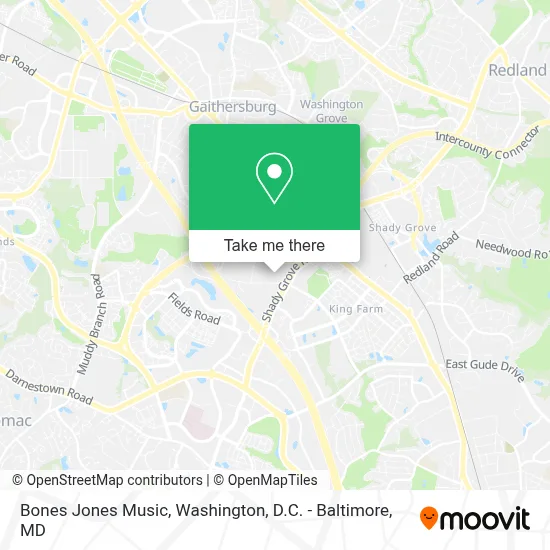 Bones Jones Music map