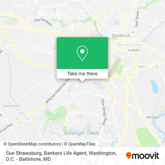 Sue Strawsburg, Bankers Life Agent map