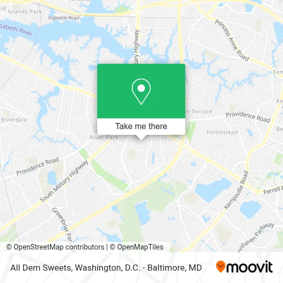 All Dem Sweets map