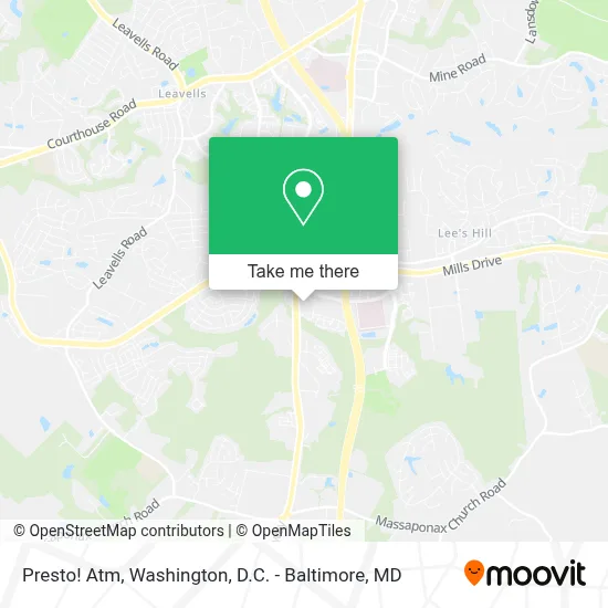 Presto! Atm map