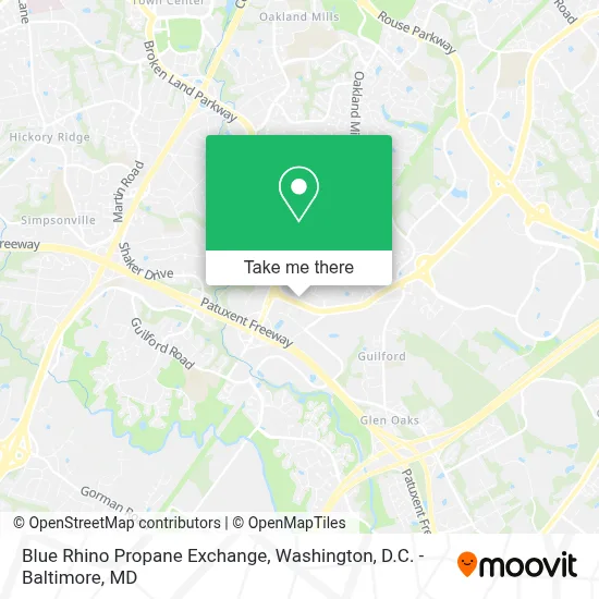 Blue Rhino Propane Exchange map