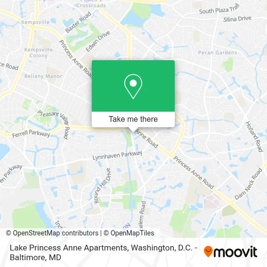 Lake Princess Anne Apartments map