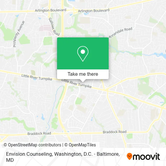 Envision Counseling map