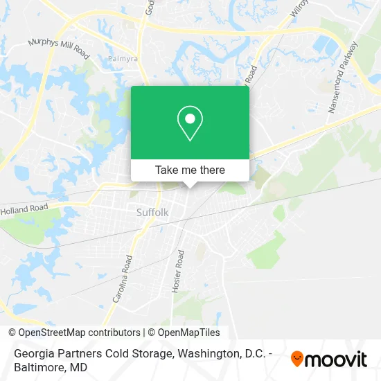 Georgia Partners Cold Storage map