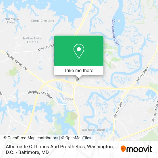 Albemarle Orthotics And Prosthetics map