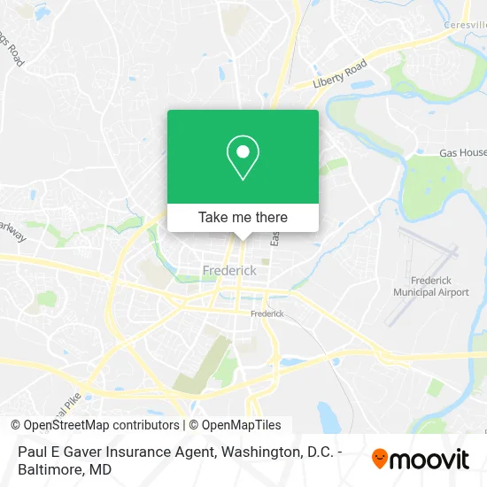 Paul E Gaver Insurance Agent map
