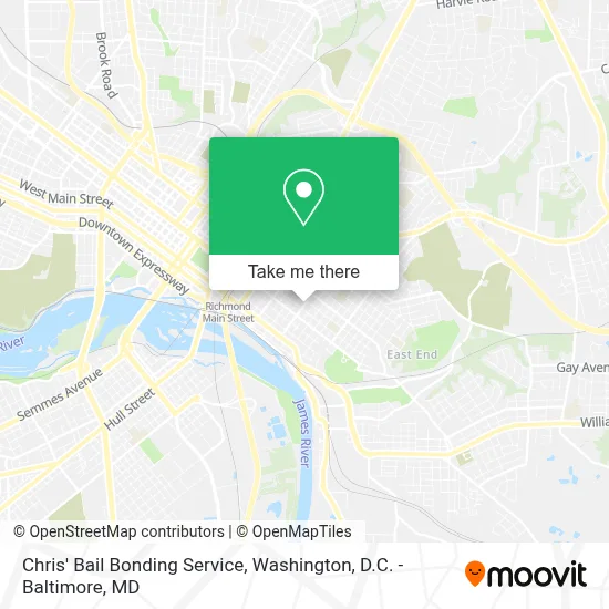 Chris' Bail Bonding Service map