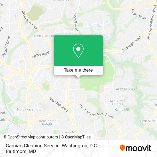 Garcia's Cleaning Service map