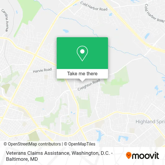 Veterans Claims Assistance map