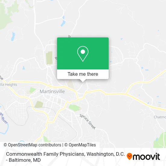 Commonwealth Family Physicians map