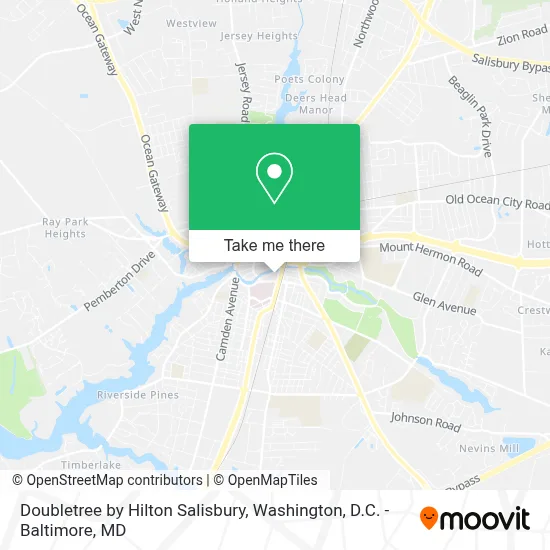 Doubletree by Hilton Salisbury map