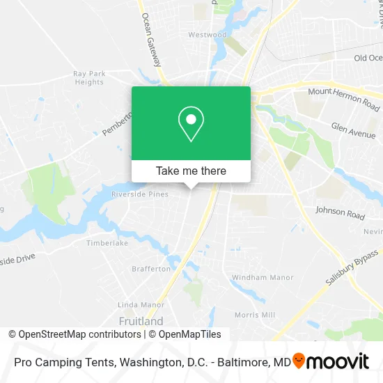 Pro Camping Tents map