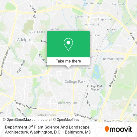 Department Of Plant Science And Landscape Architecture map