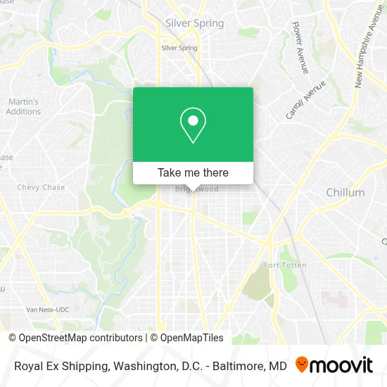 Royal Ex Shipping map