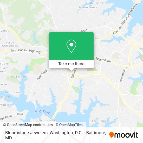 Bloomstone Jewelers map