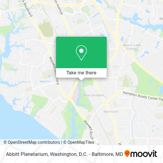 Abbitt Planetarium map