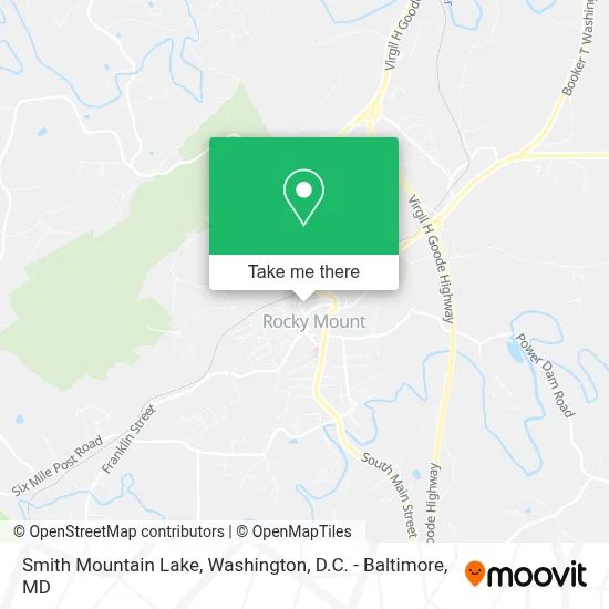 Smith Mountain Lake map