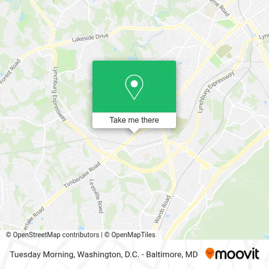Tuesday Morning map