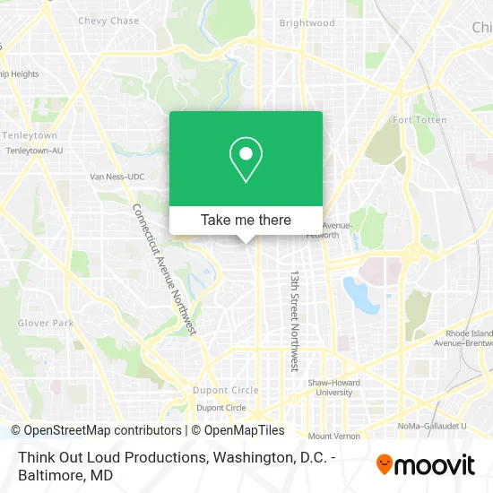 Think Out Loud Productions map