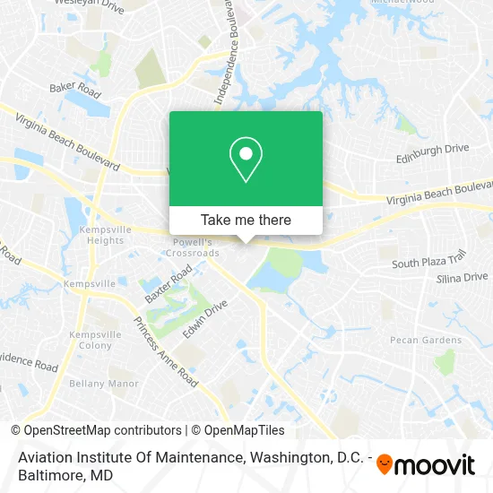 Aviation Institute Of Maintenance map