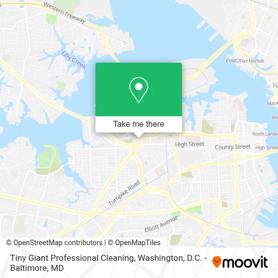 Tiny Giant Professional Cleaning map