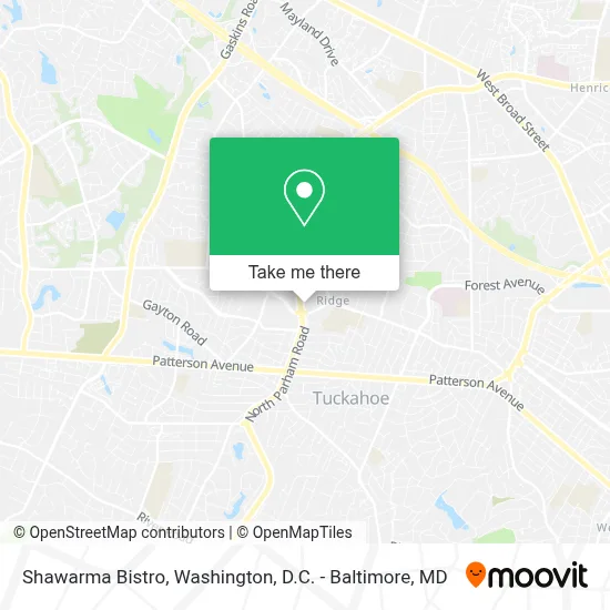 Shawarma Bistro map